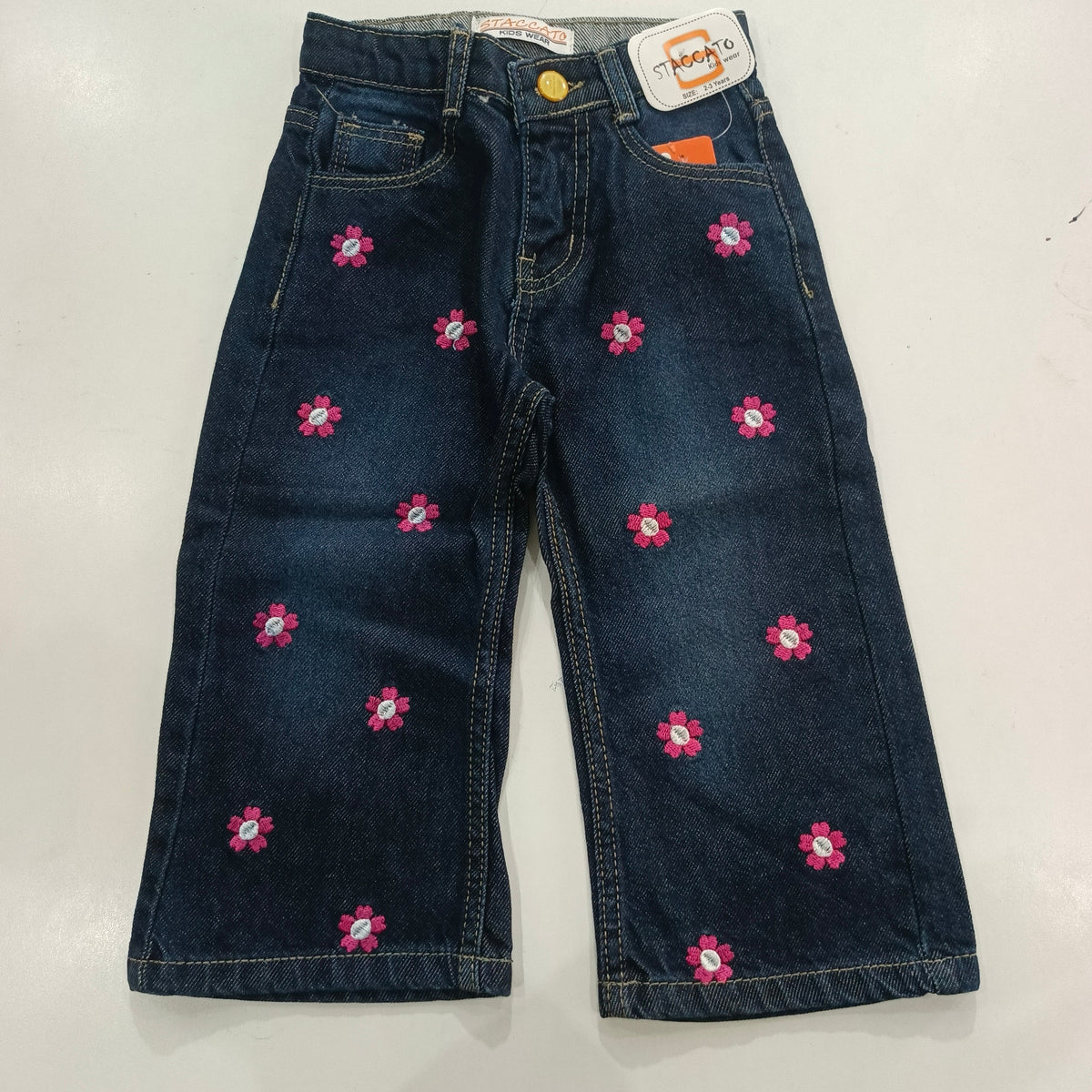 Girls embroidered pants