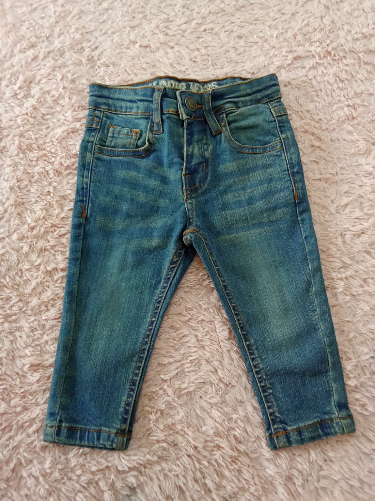 Rollover jeans boy 6to12m