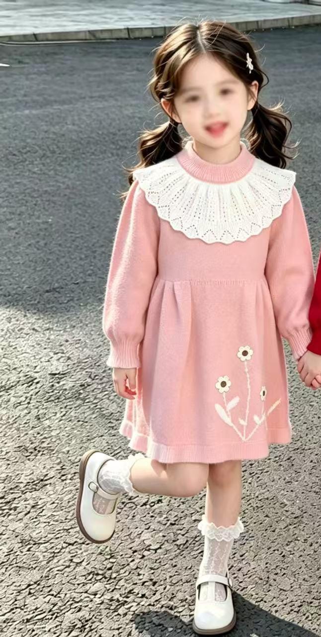 Girls woolen frock