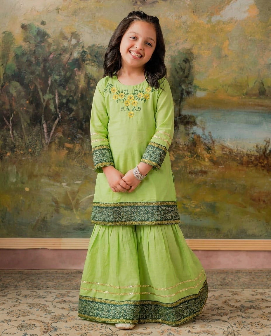 Daisy - Lawn 2 piece Embroidered Outfit