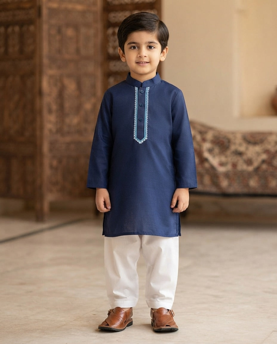 Boy kurta rollover