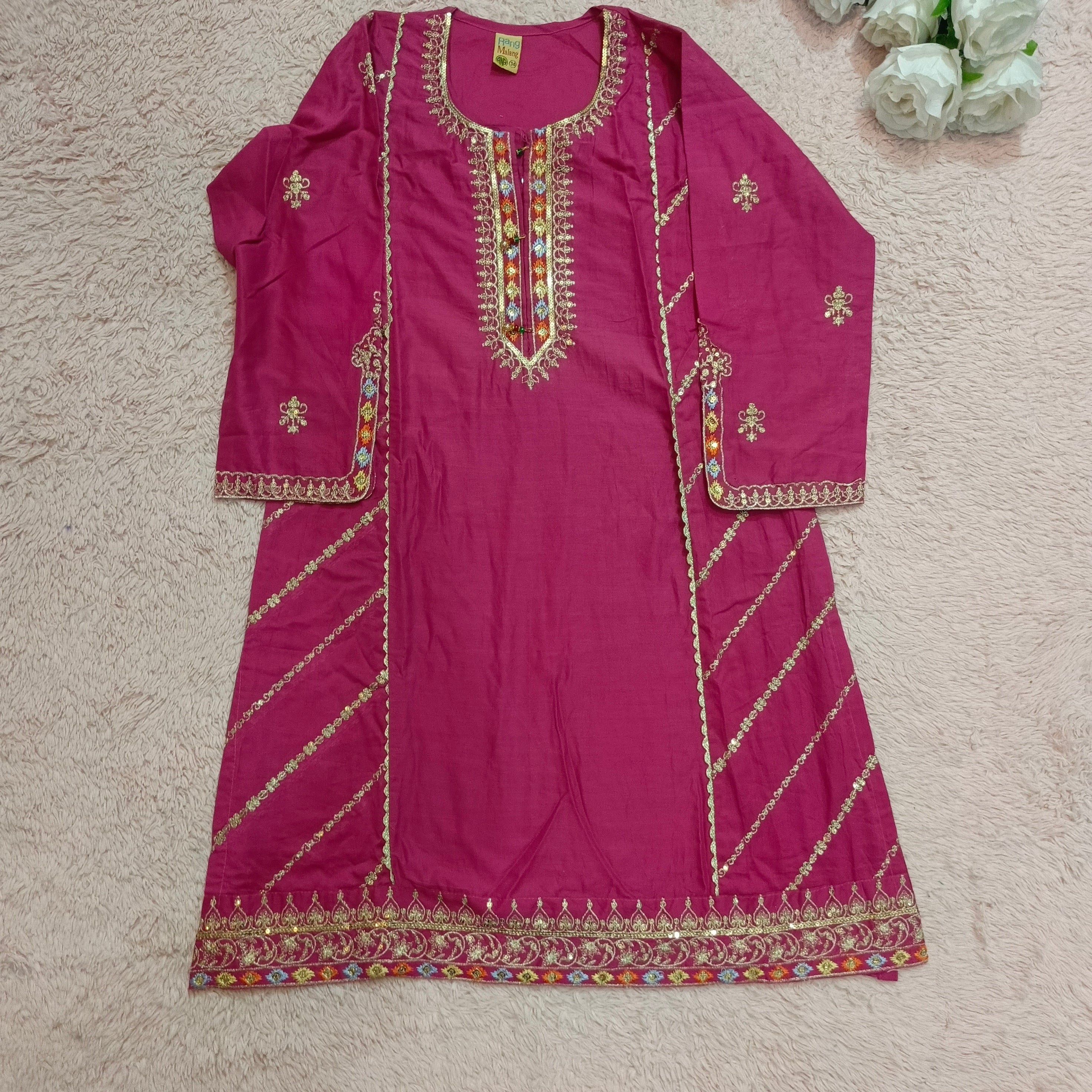 Rang malang girl dress (11to12yr)