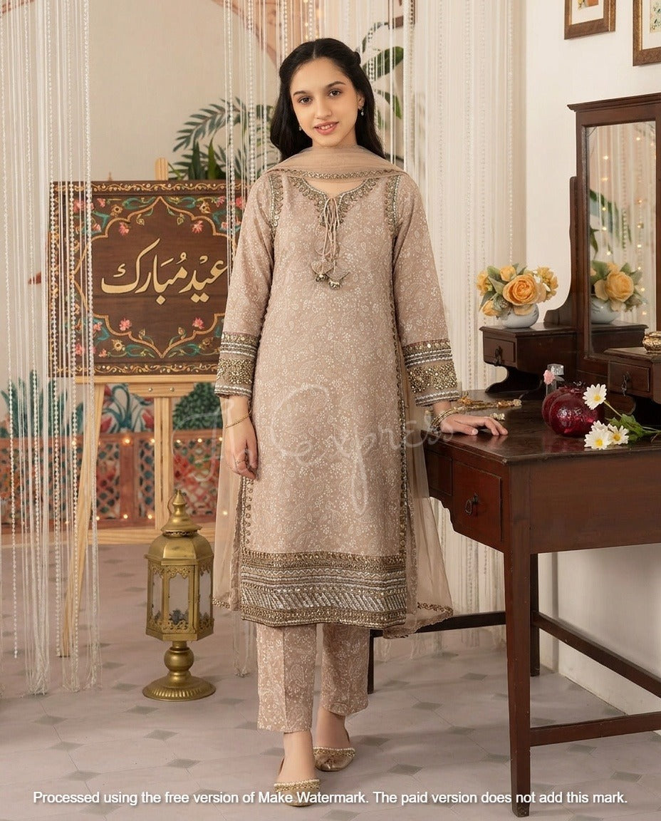 Al Qaswa - Girls 3 Piece Dress