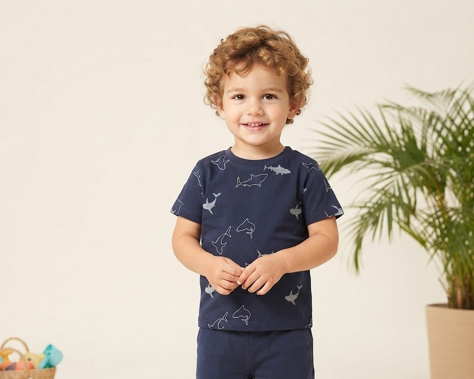 Blue Seven Shirt For Boys