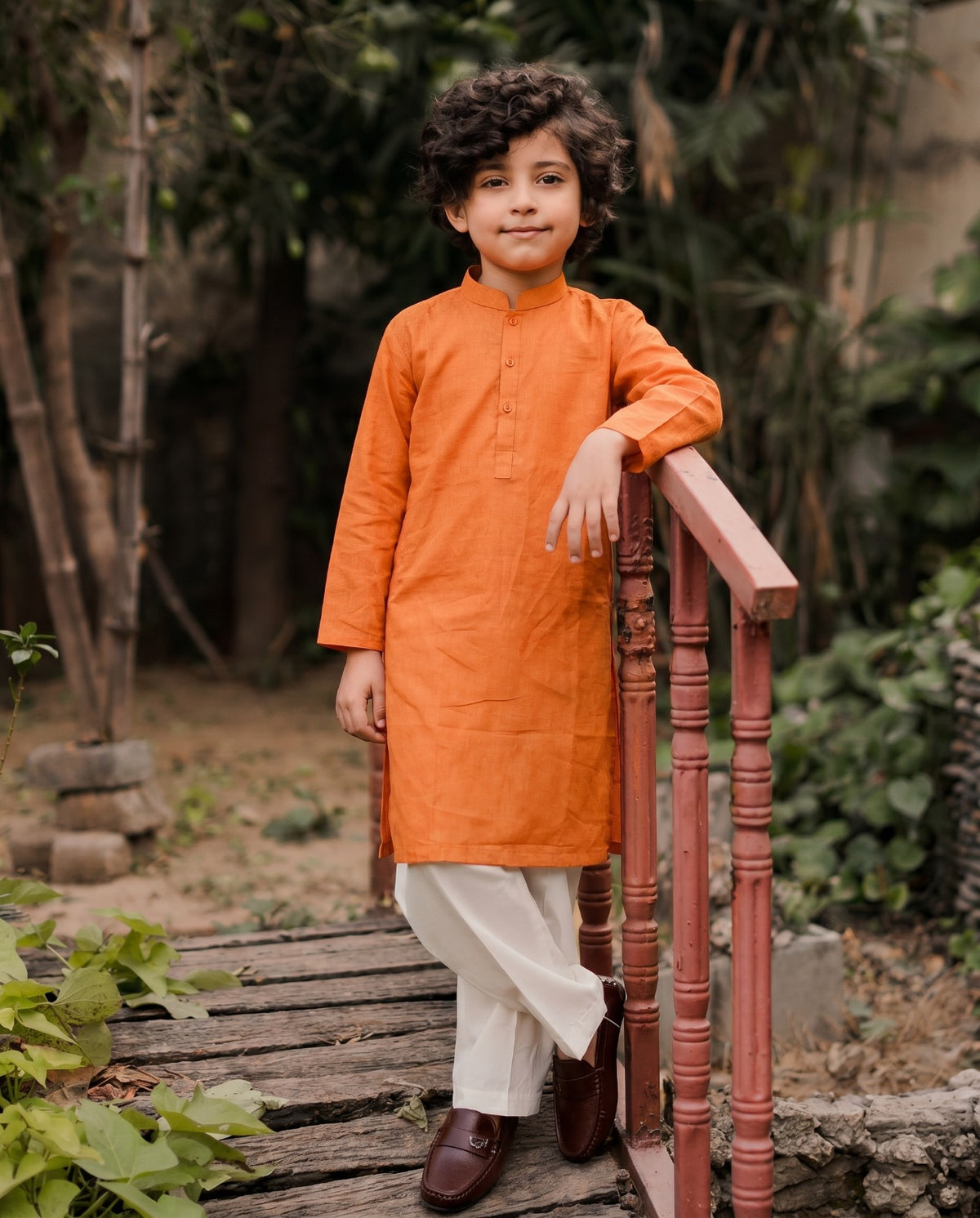 Boys Kurta - Orange