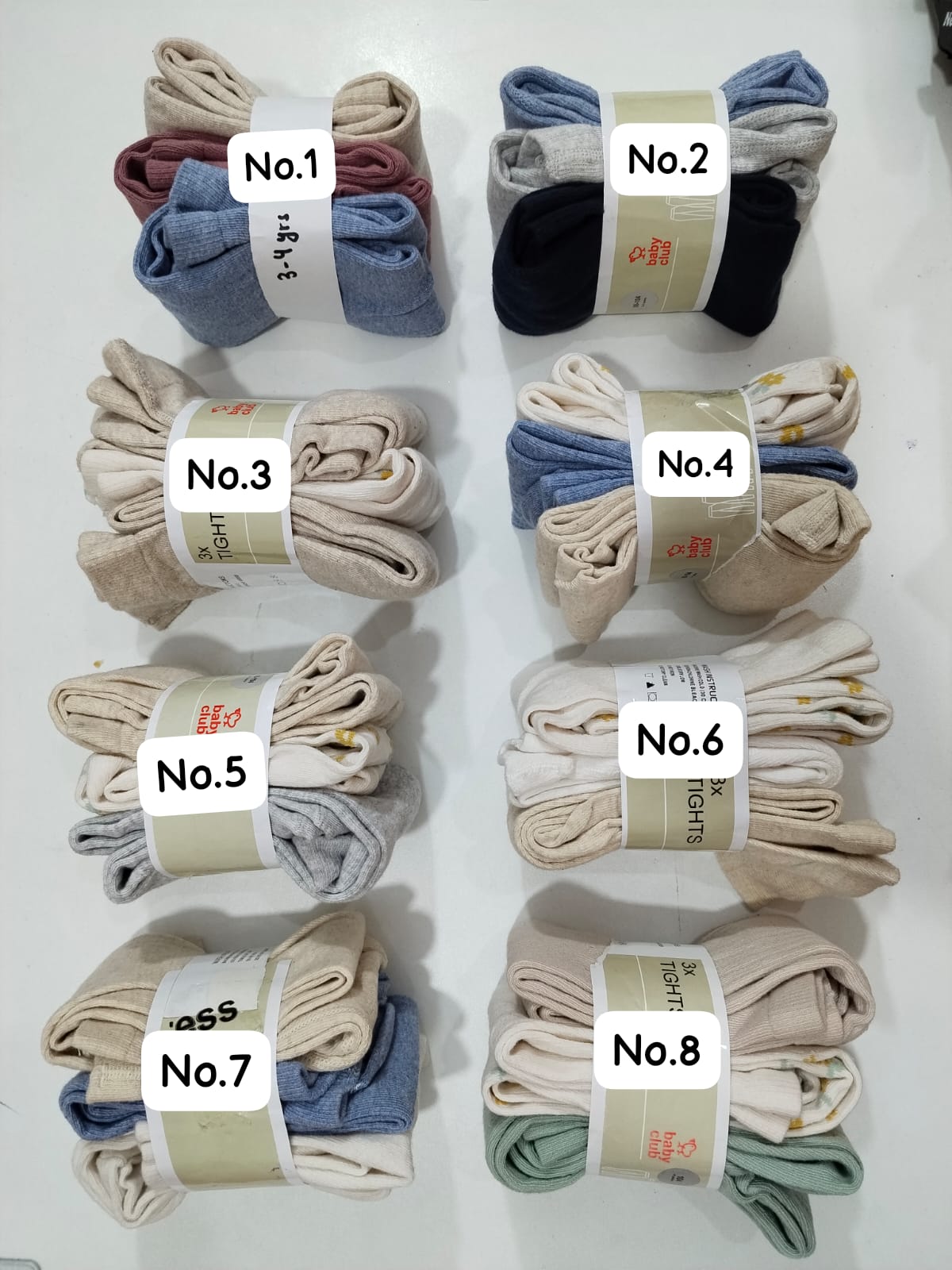 3-4 Yrs leggings (Pack of 3)