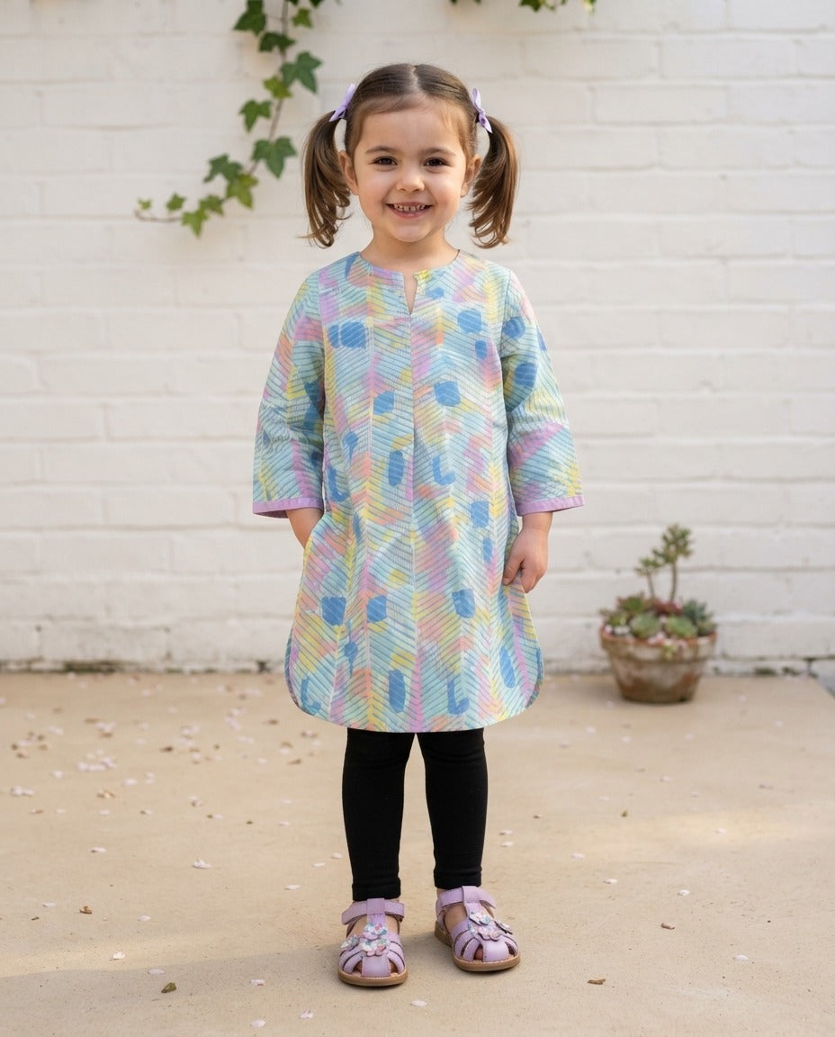 MAK girl Kurti multicolor (shoot)